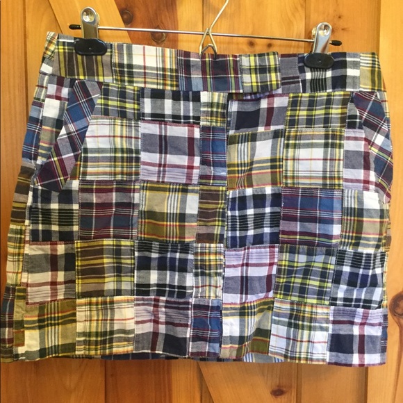Jcrew Patch work plaid skirt - Picture 1 of 5